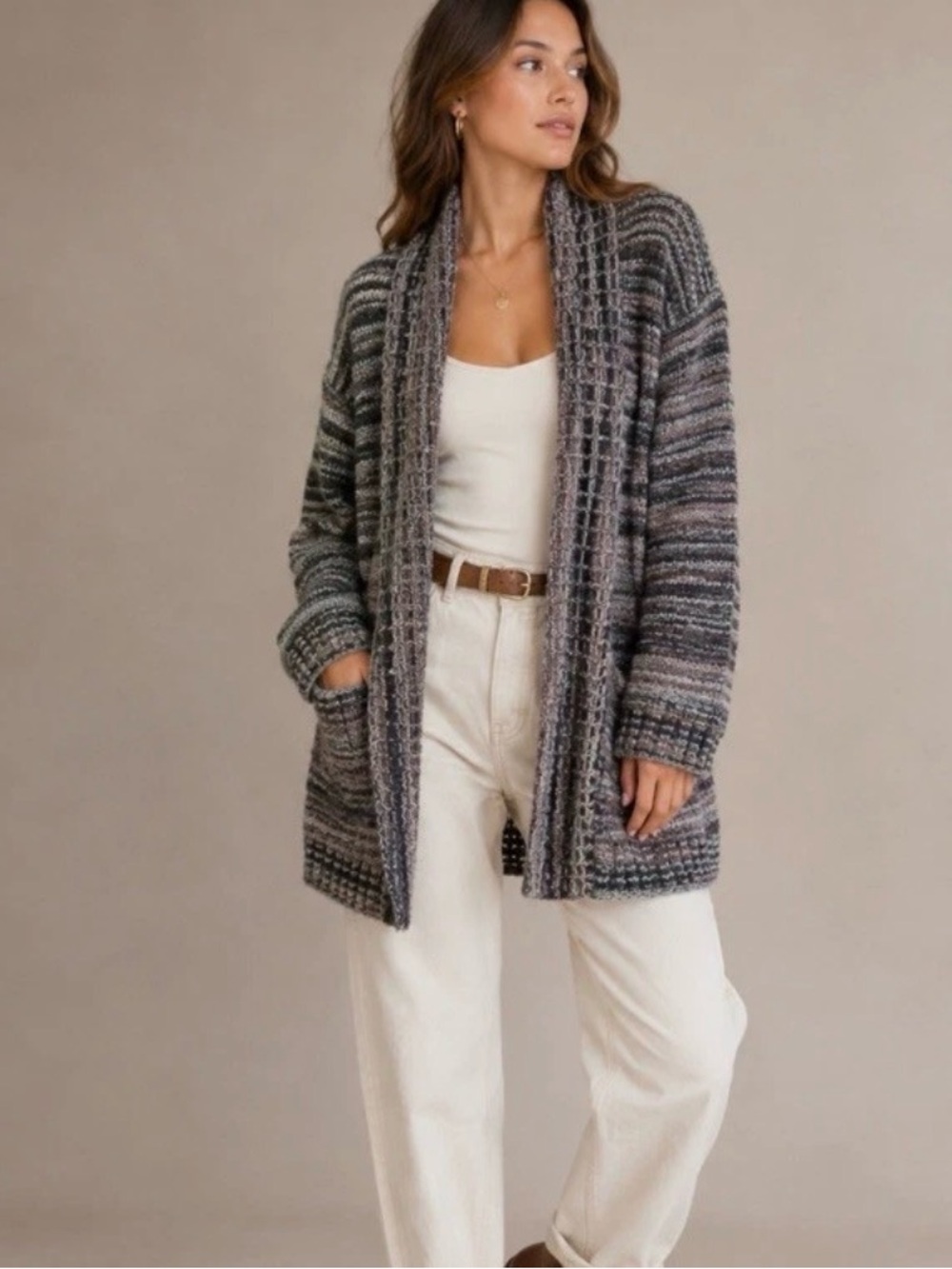 Anthropologie Akemi + Kin Wool and Alpaca Blend Long Cardigan Sweater.  Size S